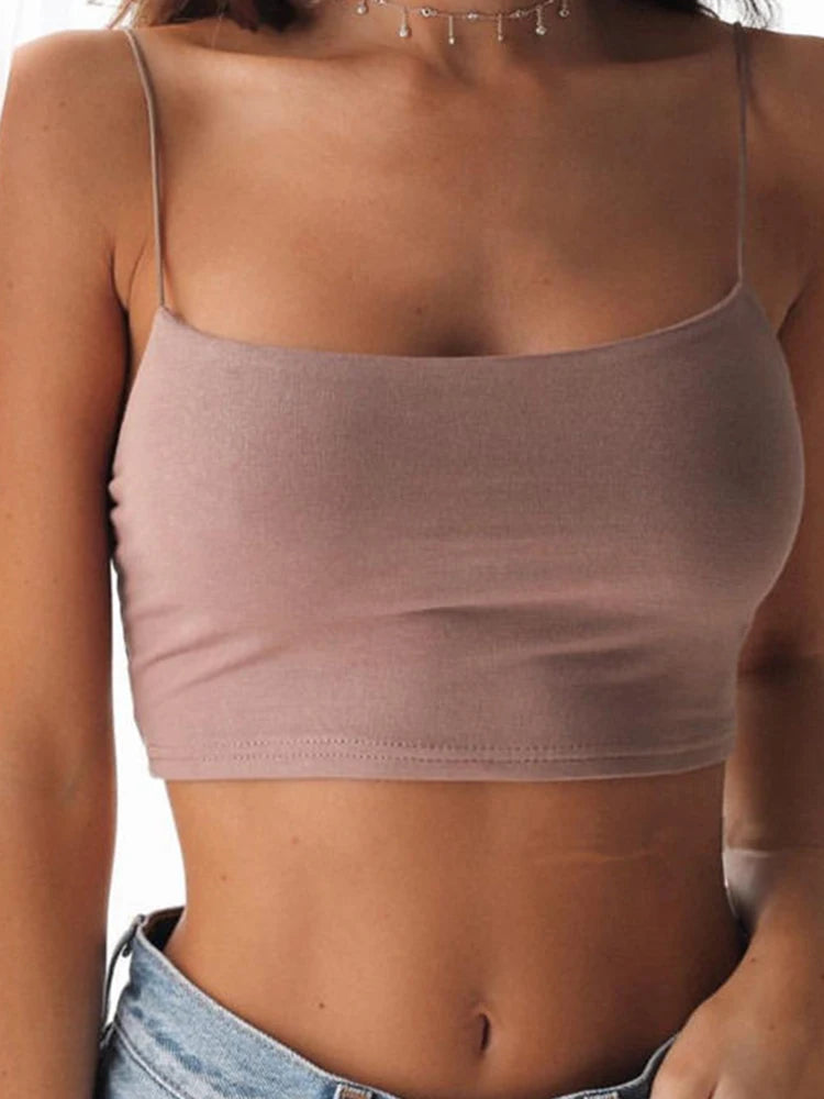 Top Bandeau Sans Manches Court