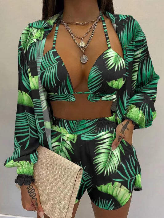 Bikini 3 Pièces Imprimé