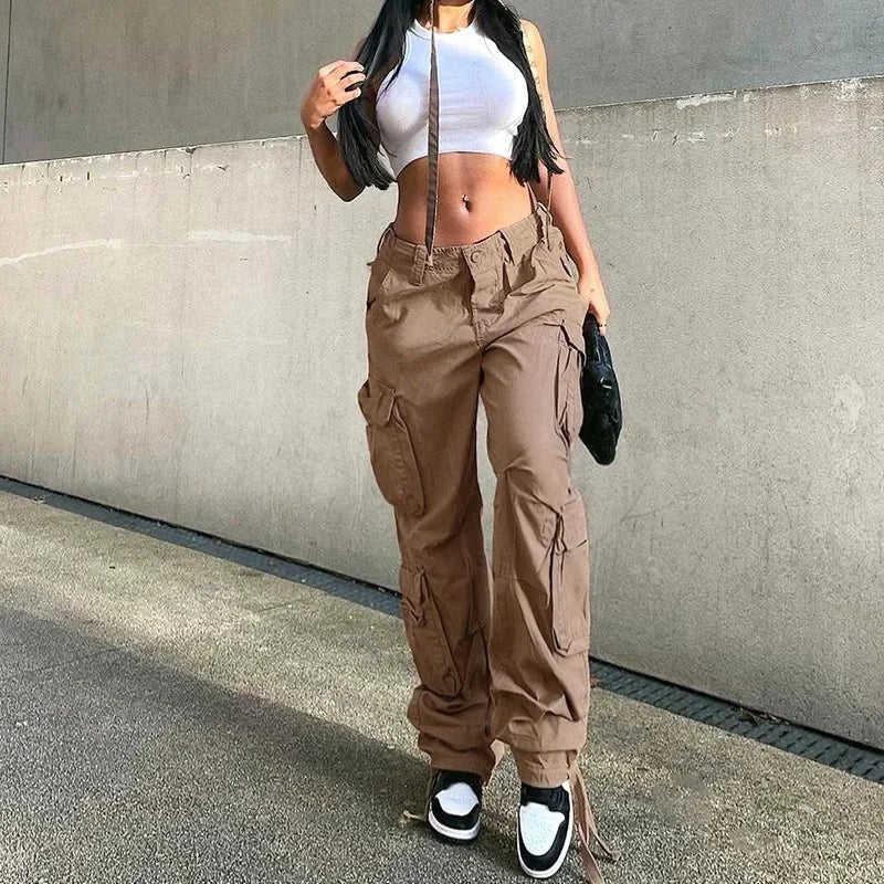 Jean Cargo Taille Haute