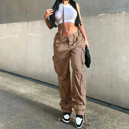 Jean Cargo Taille Haute