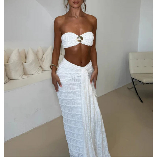 Bikini 3 Pièces avec Paréo Long