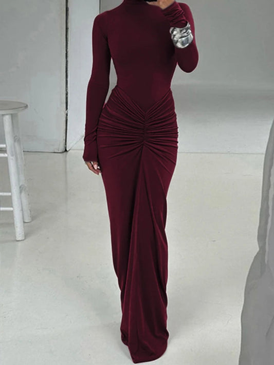 Robe Plissée Moulante